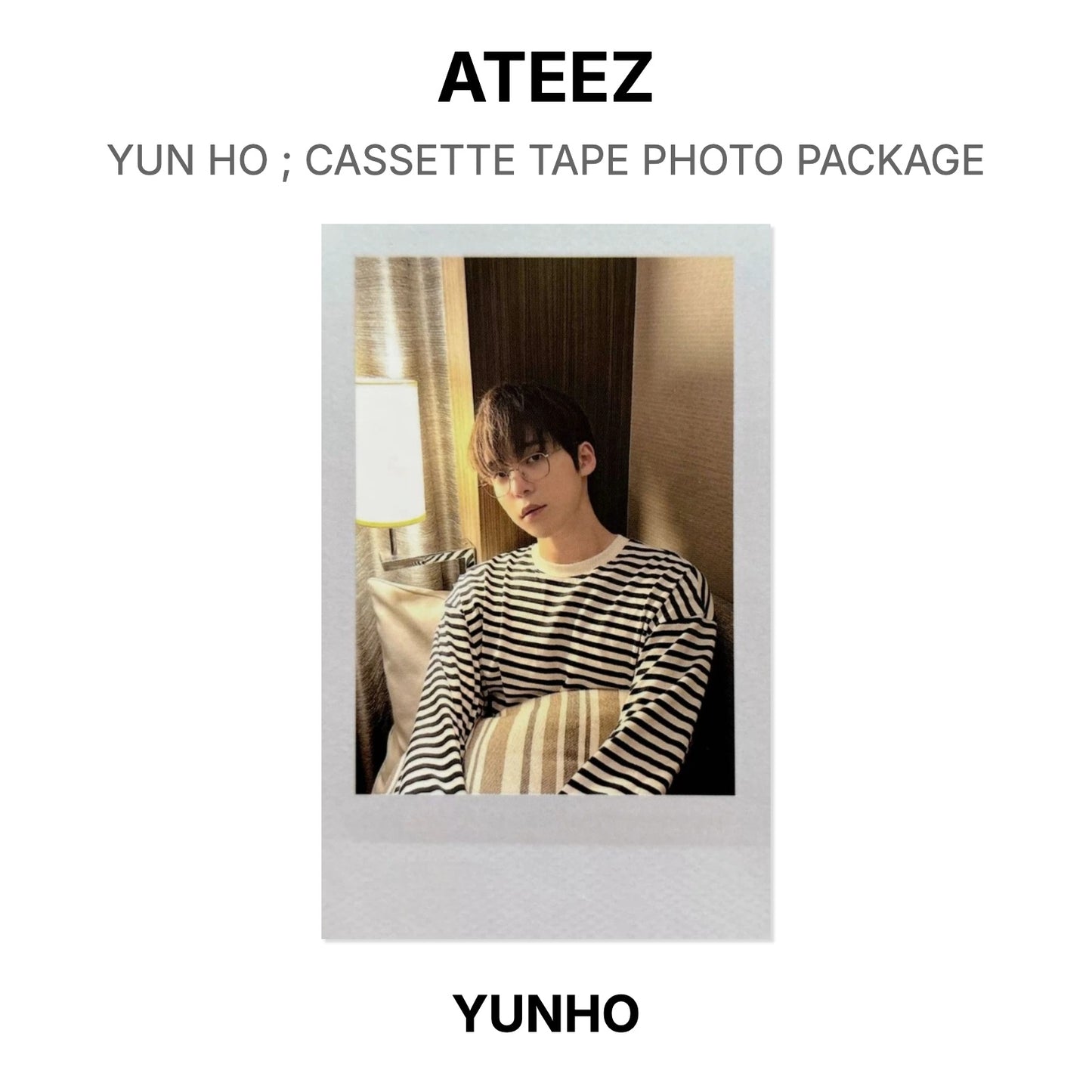 ATEEZ YUN HO ; CASSETTE TAPE PHOTO PACKAGE Official Photocard