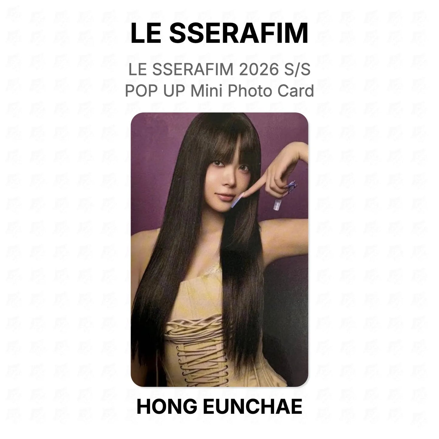 LE SSERAFIM 2026 S/S POP UP Mini Photo Card Official Photocard
