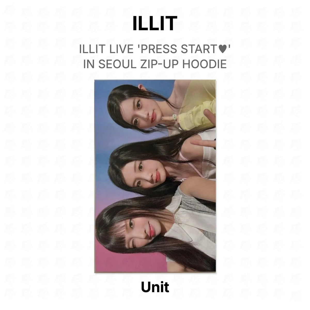 ILLIT LIVE 'PRESS START♥︎' IN SEOUL ZIP-UP HOODIE Official Photocard