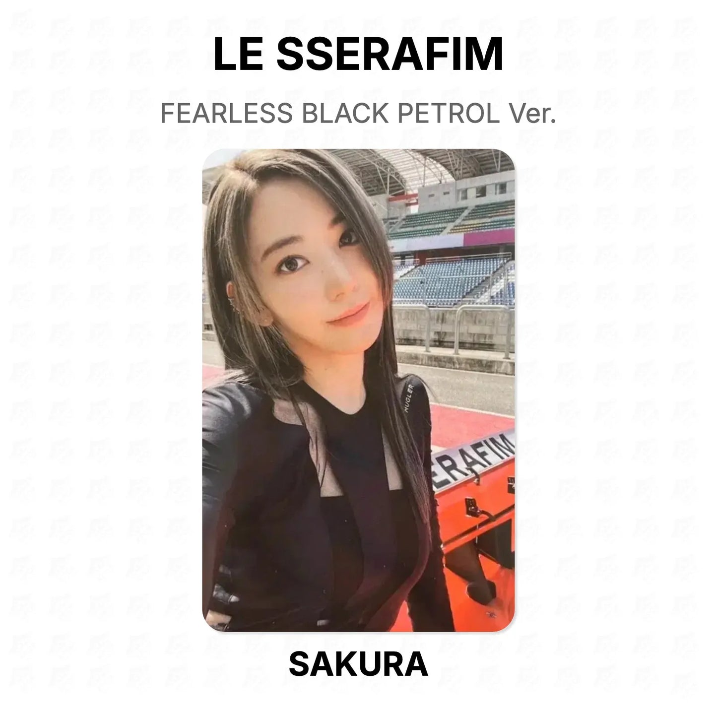 LE SSERAFIM FEARLESS BLACK PETROL Ver. Official Photocard