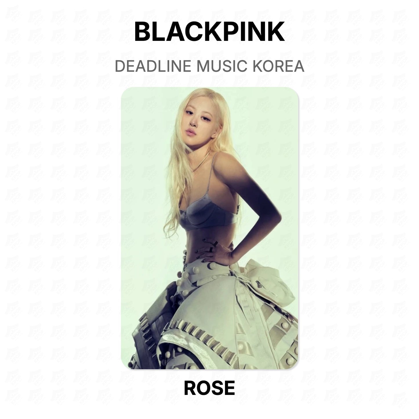 BLACKPINK DEADLINE MUSIC KOREA Official Photocard