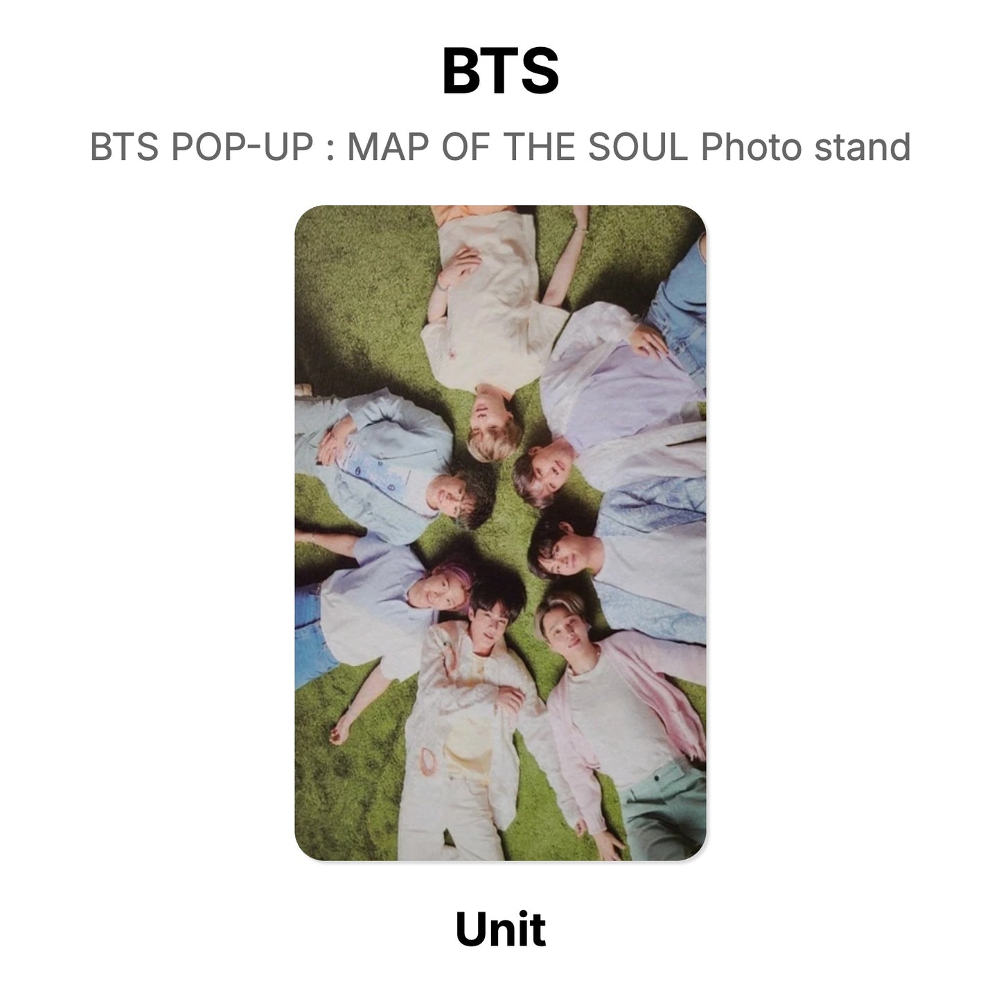BTS BTS POP-UP : MAP OF THE SOUL Photo stand Official Photocard