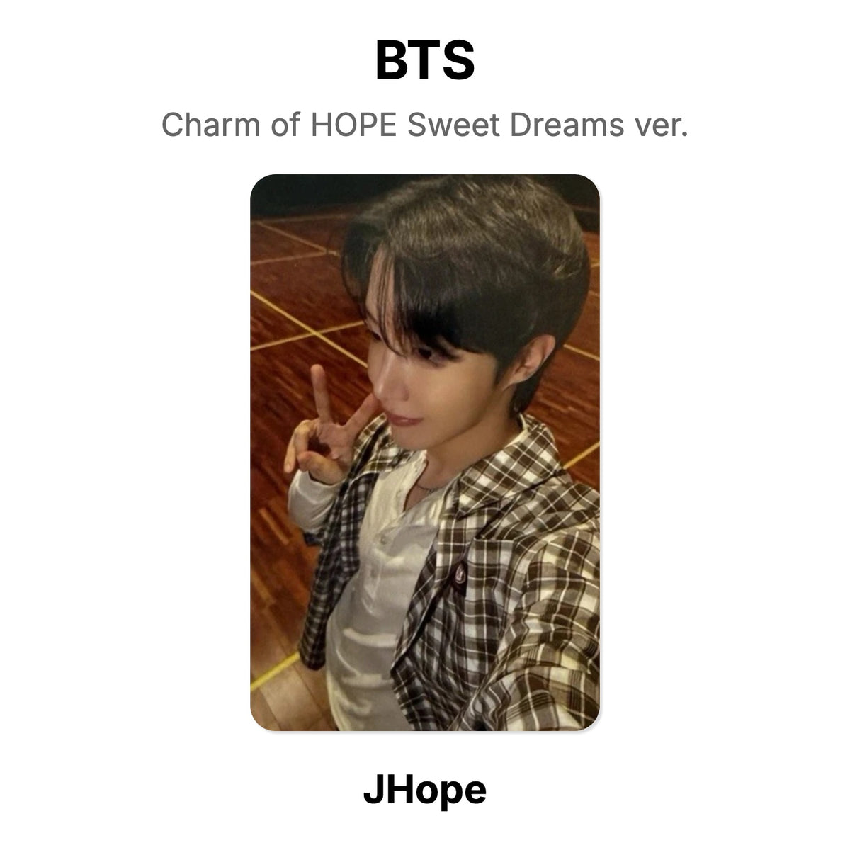 BTS Charm of HOPE Sweet Dreams ver. photocard officielle