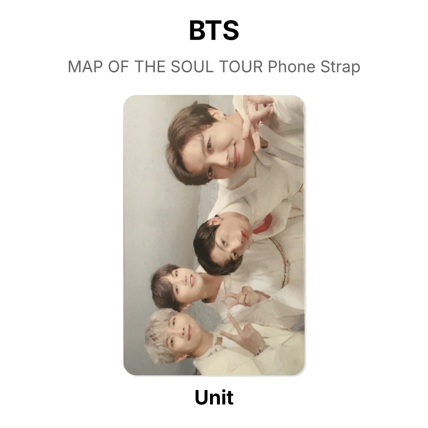 BTS MAP OF THE SOUL TOUR Phone Strap photocard oficial