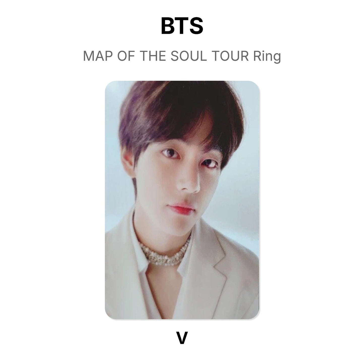 BTS MAP OF THE SOUL TOUR Ring Official Photocard
