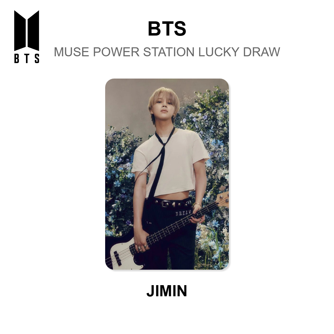 BTS MUSE POWER STATION LUCKY DRAW oficjalna Photocard
