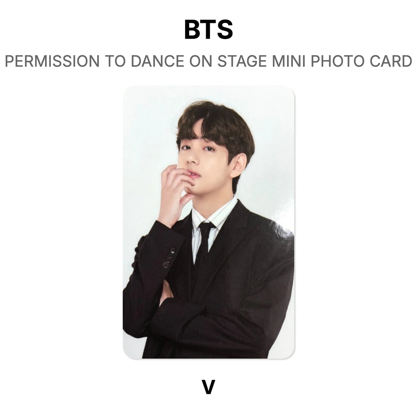 BTS PERMISSION TO DANCE ON STAGE MINI PHOTO CARD photocard oficial