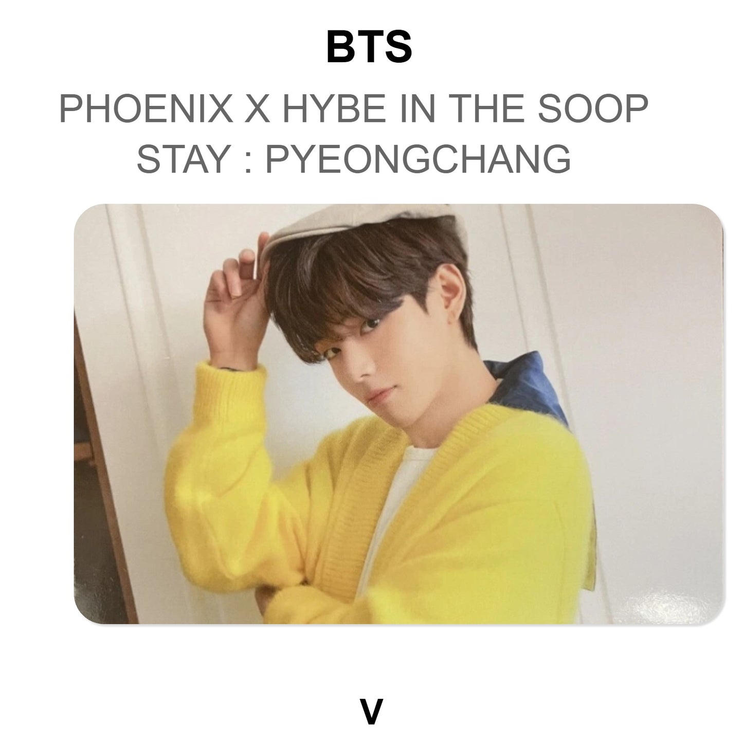 BTS PHOENIX X HYBE IN THE SOOP STAY : PYEONGCHANG Official Photocard