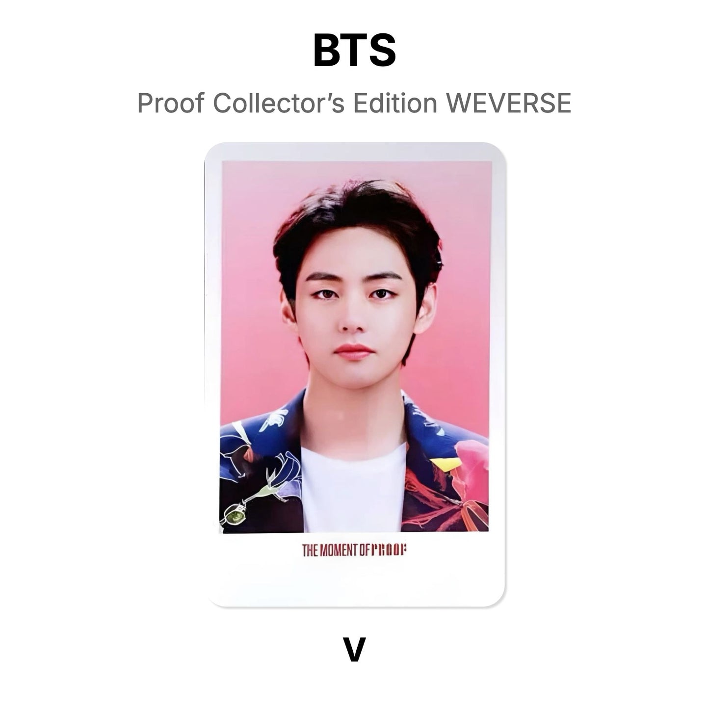 BTS Proof Collector’s Edition WEVERSE Official Photocard