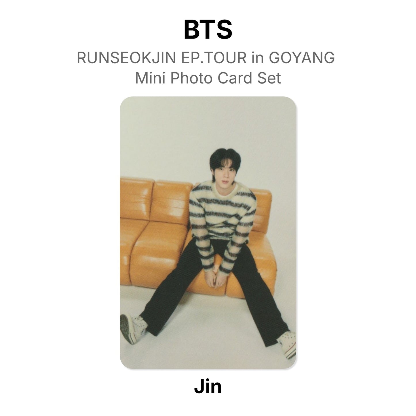 BTS RUNSEOKJIN EP.TOUR in GOYANG Mini Photo Card Set Official Photocard