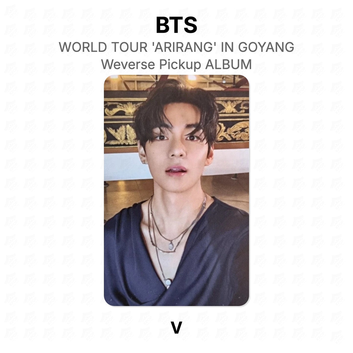 BTS WORLD TOUR 'ARIRANG' IN GOYANG Weverse Pickup ALBUM Official Photocard