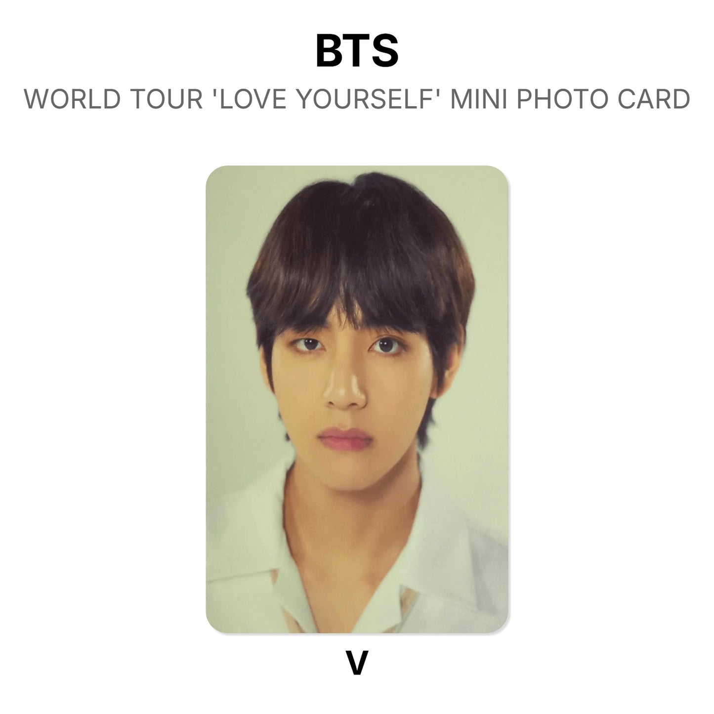 BTS WORLD TOUR 'LOVE YOURSELF' MINI PHOTO CARD photocard oficial