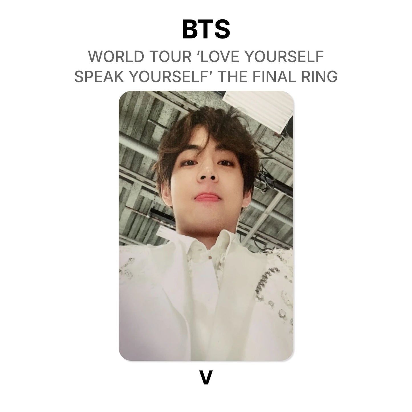 BTS WORLD TOUR ‘LOVE YOURSELF: SPEAK YOURSELF’ THE FINAL RING Official Photocard
