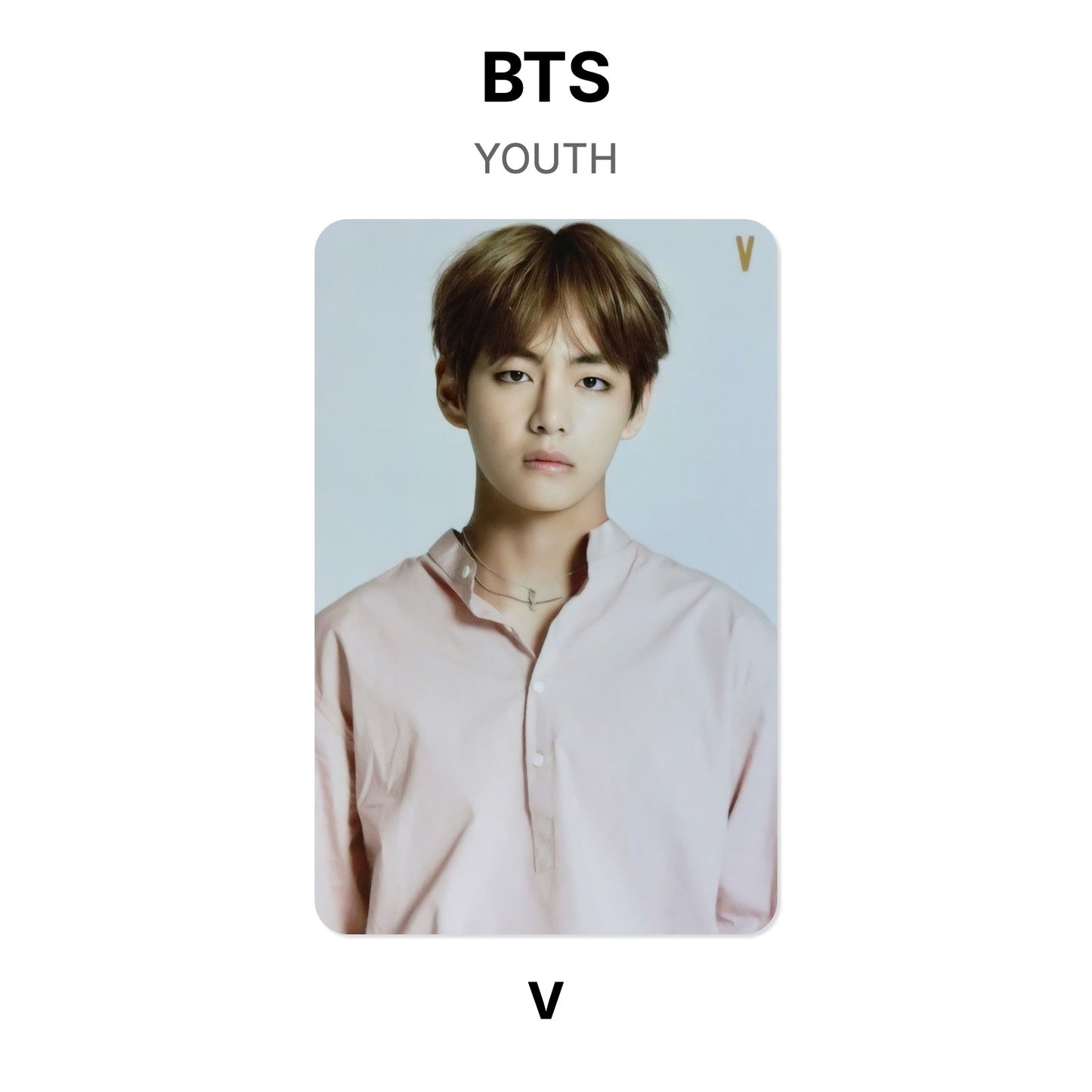 BTS YOUTH Official Photocard