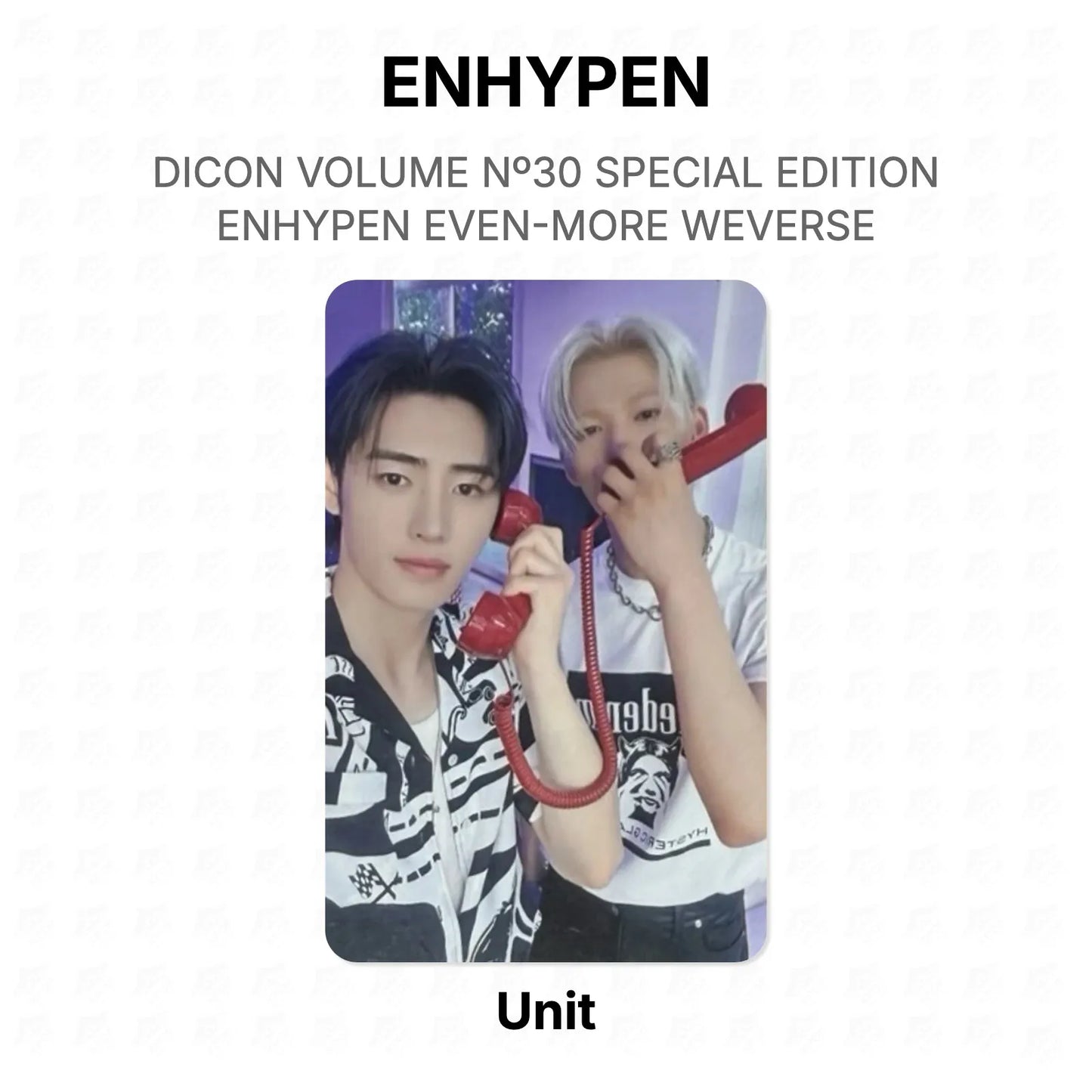 ENHYPEN DICON VOLUME Nº30 SPECIAL EDITION ENHYPEN EVEN-MORE WEVERSE Official Photocard