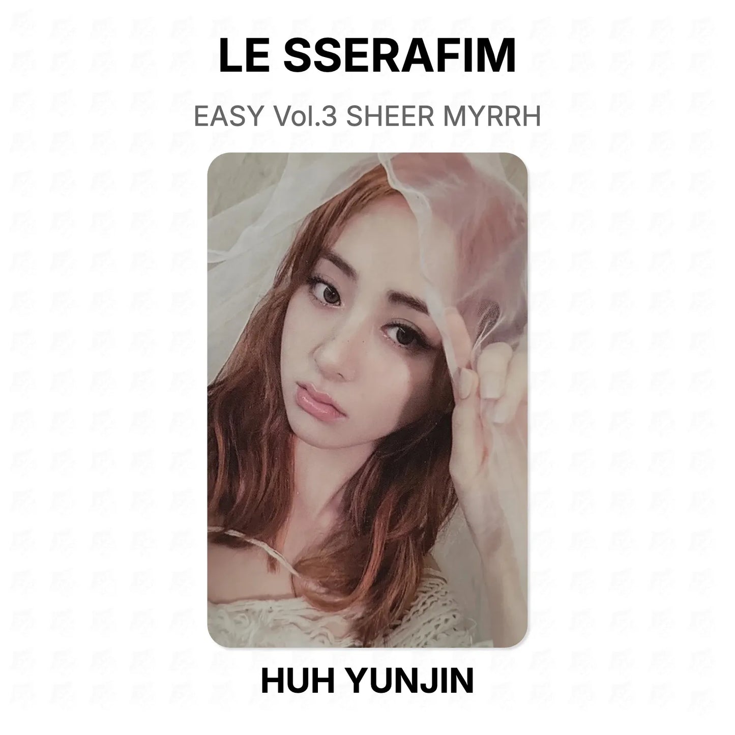 LE SSERAFIM EASY Vol.3 SHEER MYRRH Official Photocard