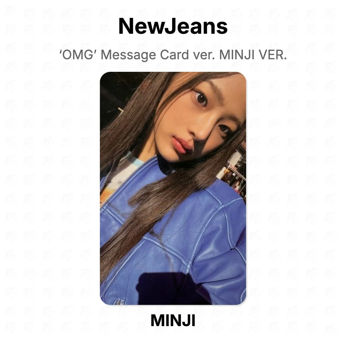 NewJeans ‘OMG’ Message Card ver. MINJI VER. Official Photocard