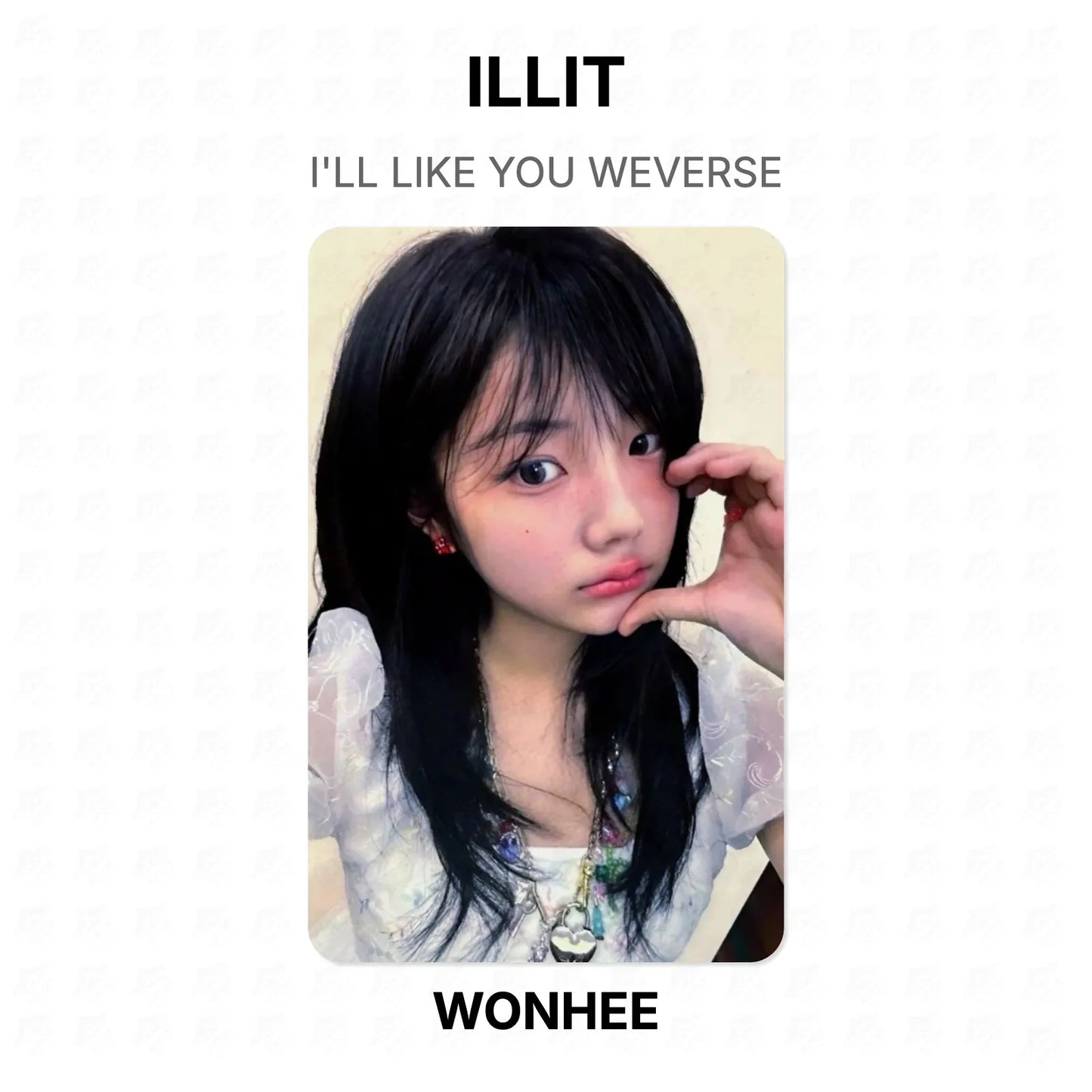 ILLIT I'LL LIKE YOU WEVERSE Official Photocard