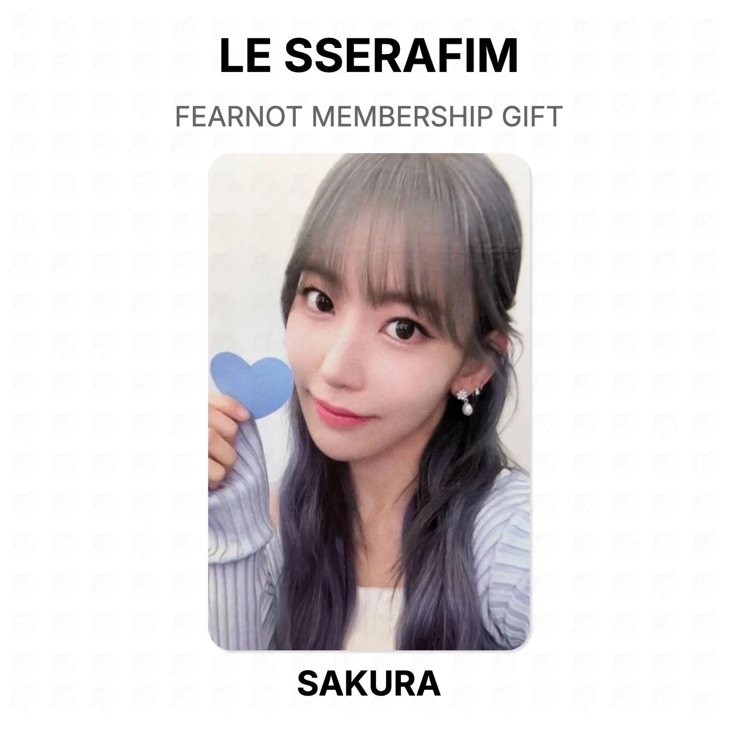 LE SSERAFIM FEARNOT MEMBERSHIP GIFT Official Photocard