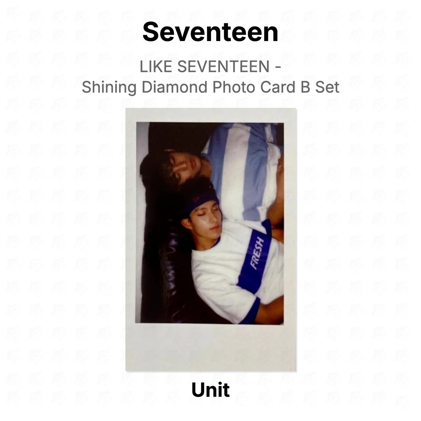 Seventeen LIKE SEVENTEEN - Shining Diamond Photo Card B Set Official Photocard