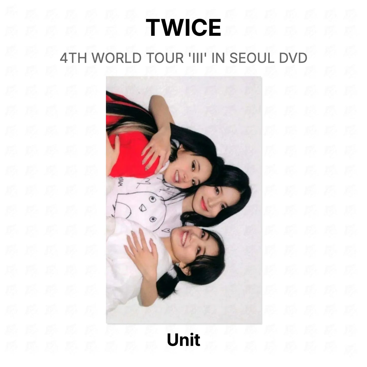 TWICE 4TH WORLD TOUR 'Ⅲ' IN SEOUL DVD Official Photocard