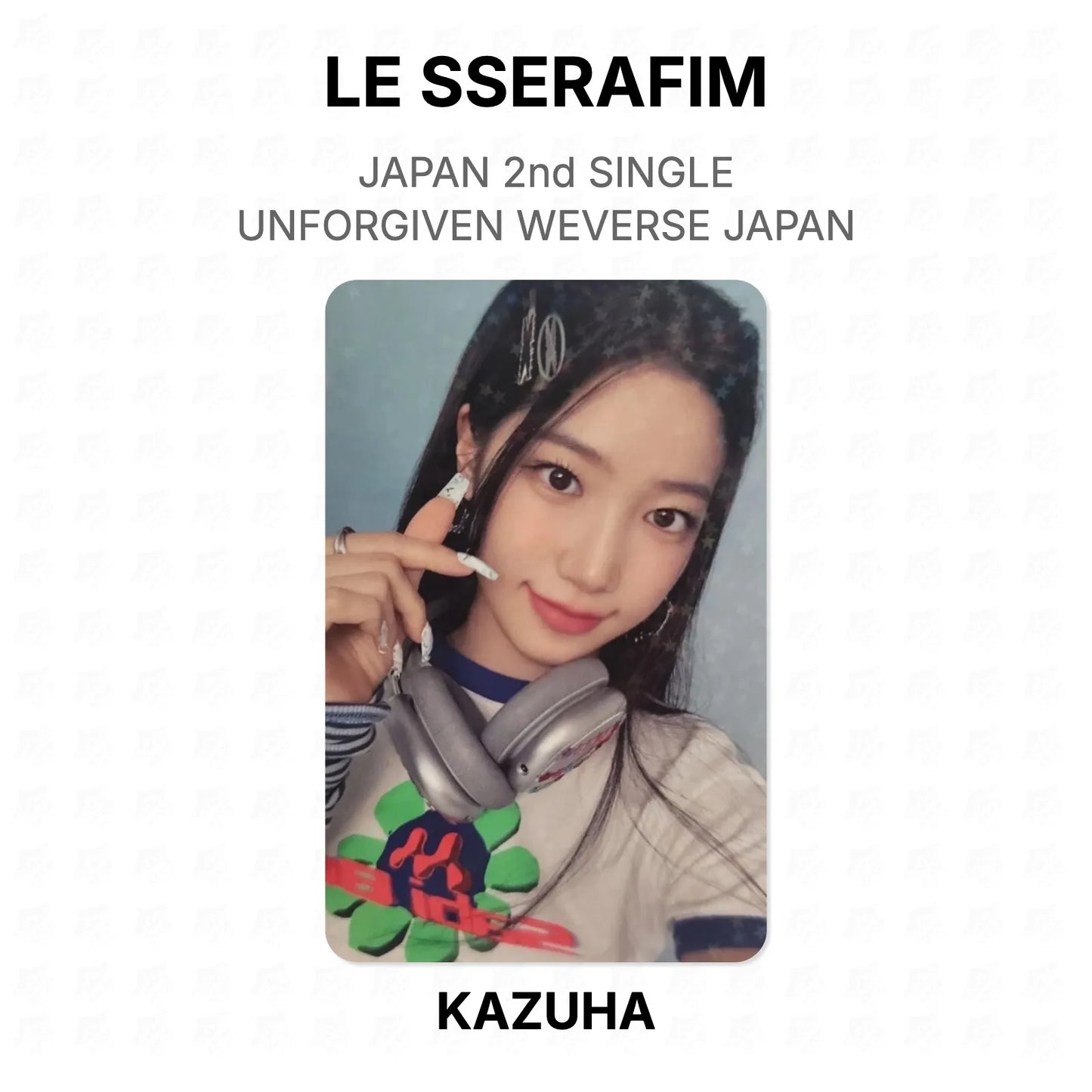 LE SSERAFIM JAPAN 2nd SINGLE UNFORGIVEN WEVERSE JAPAN Official Photocard