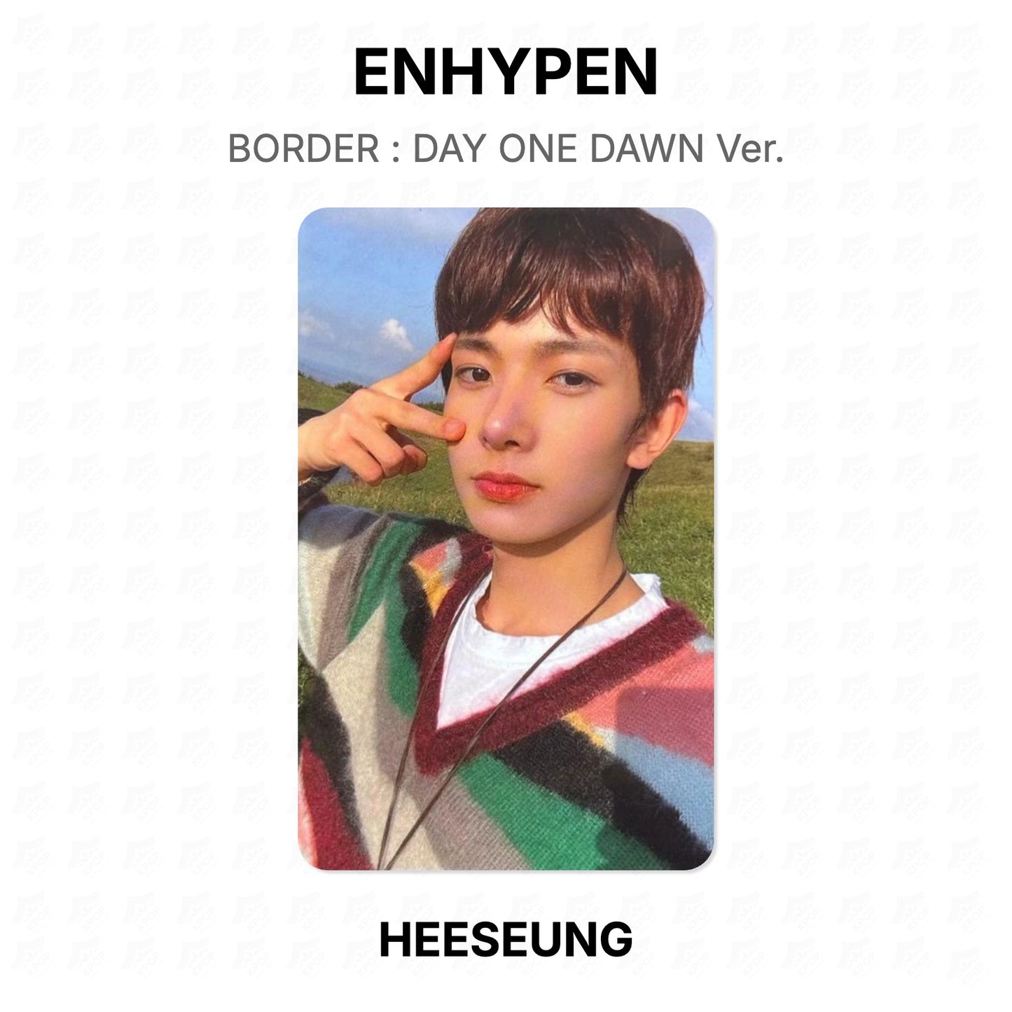 ENHYPEN BORDER : DAY ONE DAWN Ver. Official Photocard