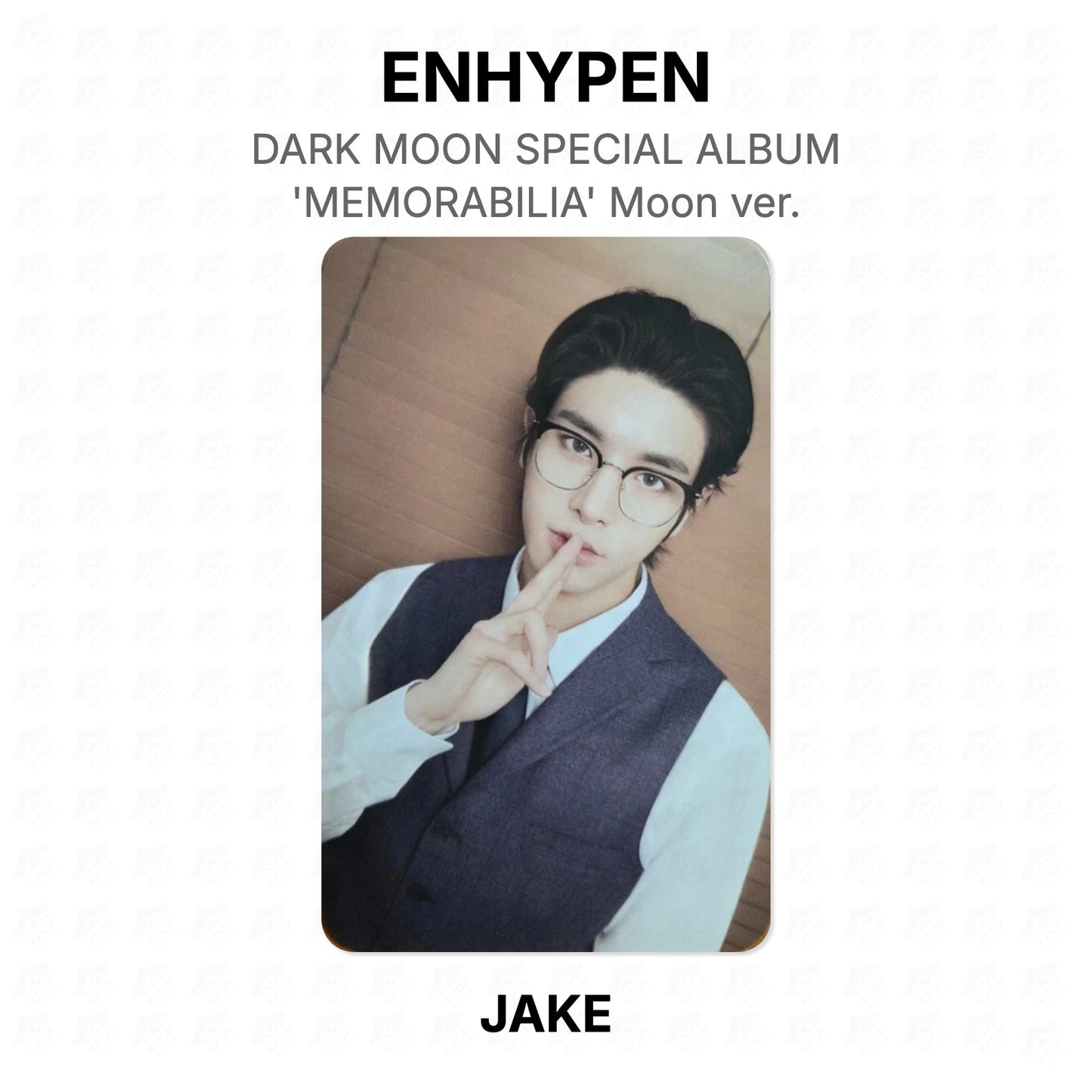 ENHYPEN DARK MOON SPECIAL ALBUM 'MEMORABILIA' Moon ver. Official Photocard