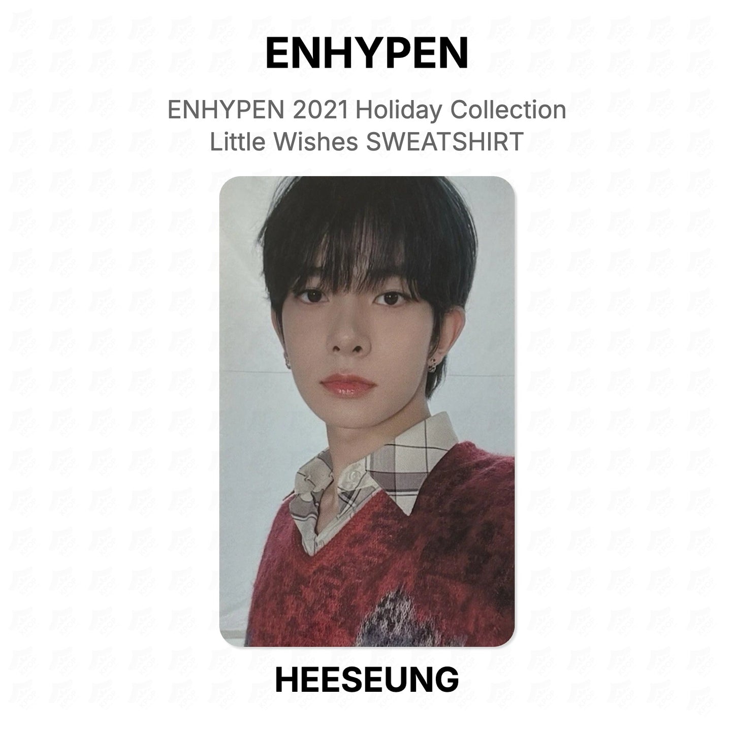 ENHYPEN 2021 Holiday Collection Little Wishes SWEATSHIRT Official Photocard