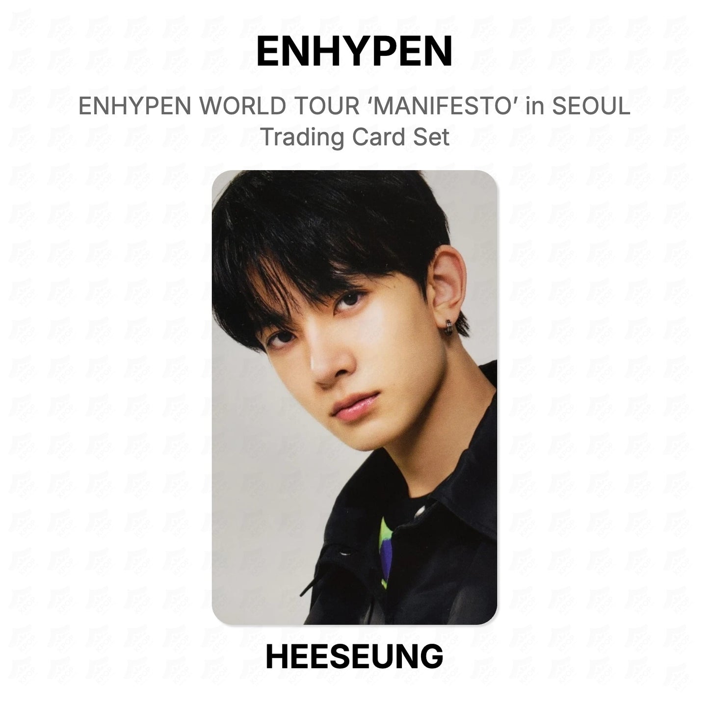 ENHYPEN WORLD TOUR ‘MANIFESTO’ in SEOUL Trading Card Set Official Photocard
