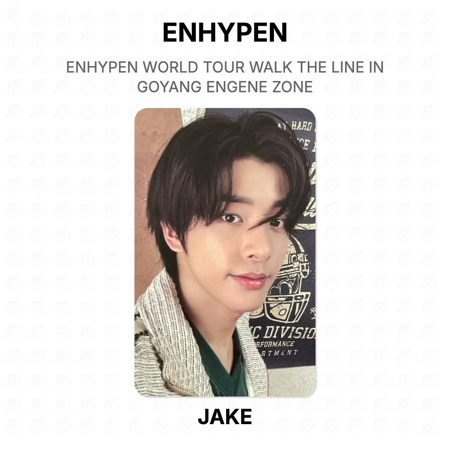 ENHYPEN WORLD TOUR WALK THE LINE IN GOYANG ENGENE ZONE Official Photocard