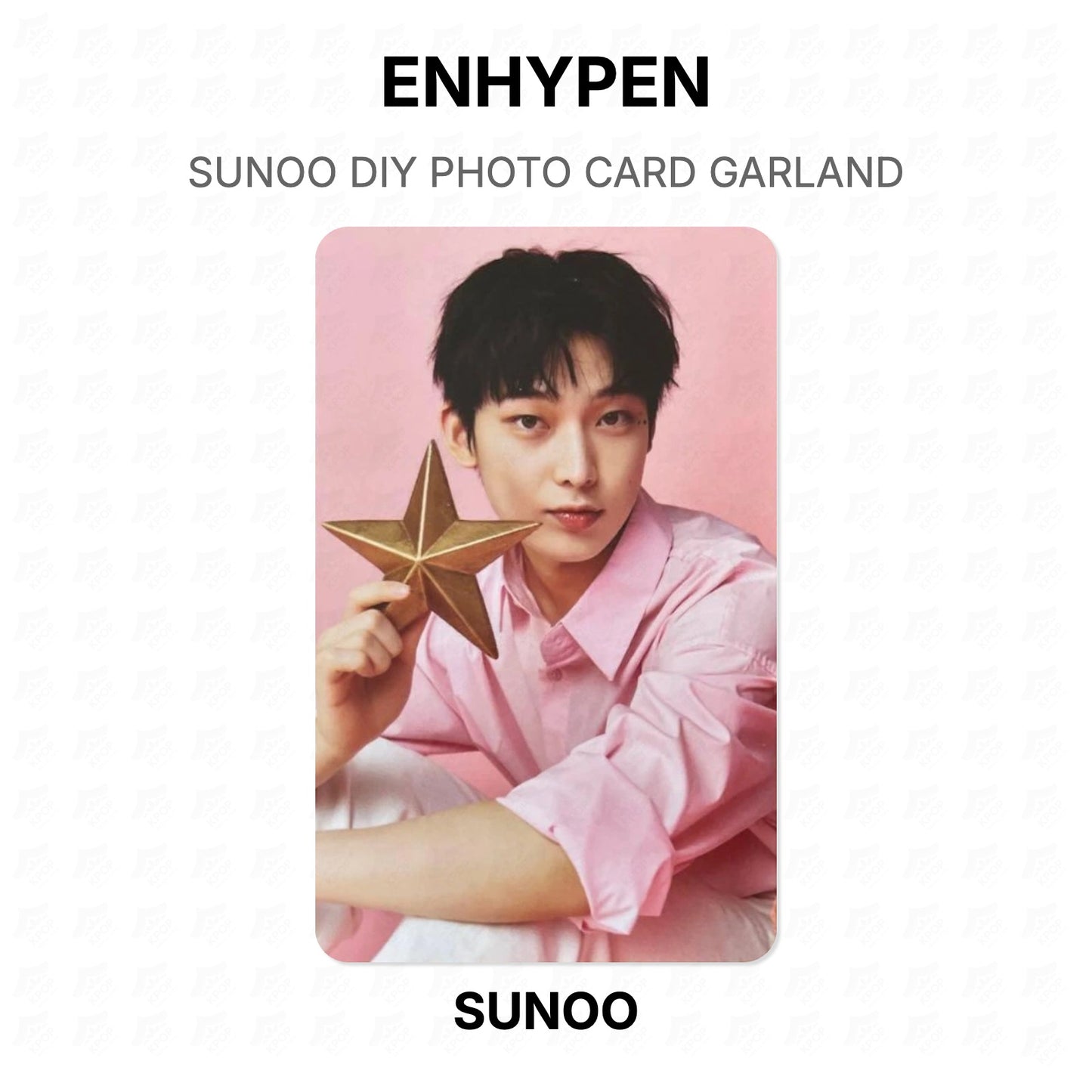 ENHYPEN SUNOO DIY PHOTO CARD GARLAND Official Photocard