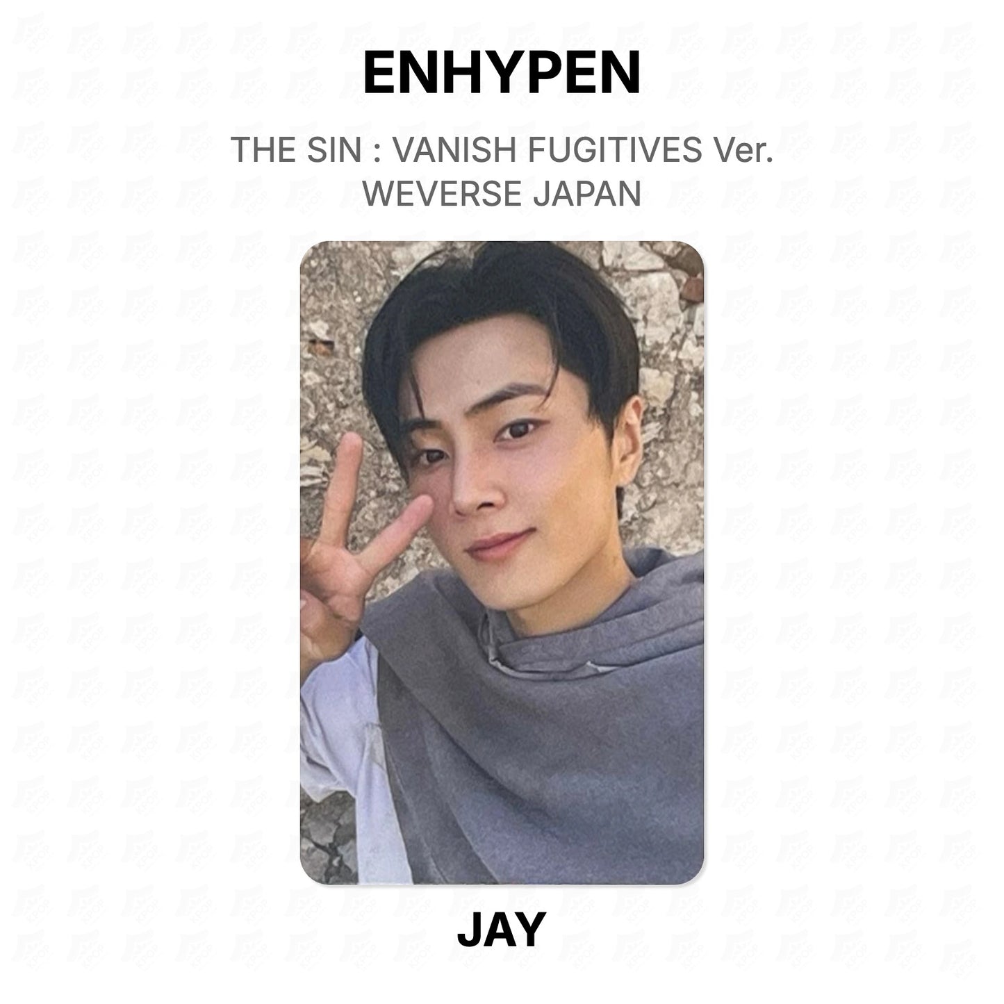 ENHYPEN THE SIN : VANISH FUGITIVES Ver. WEVERSE JAPAN Official Photocard
