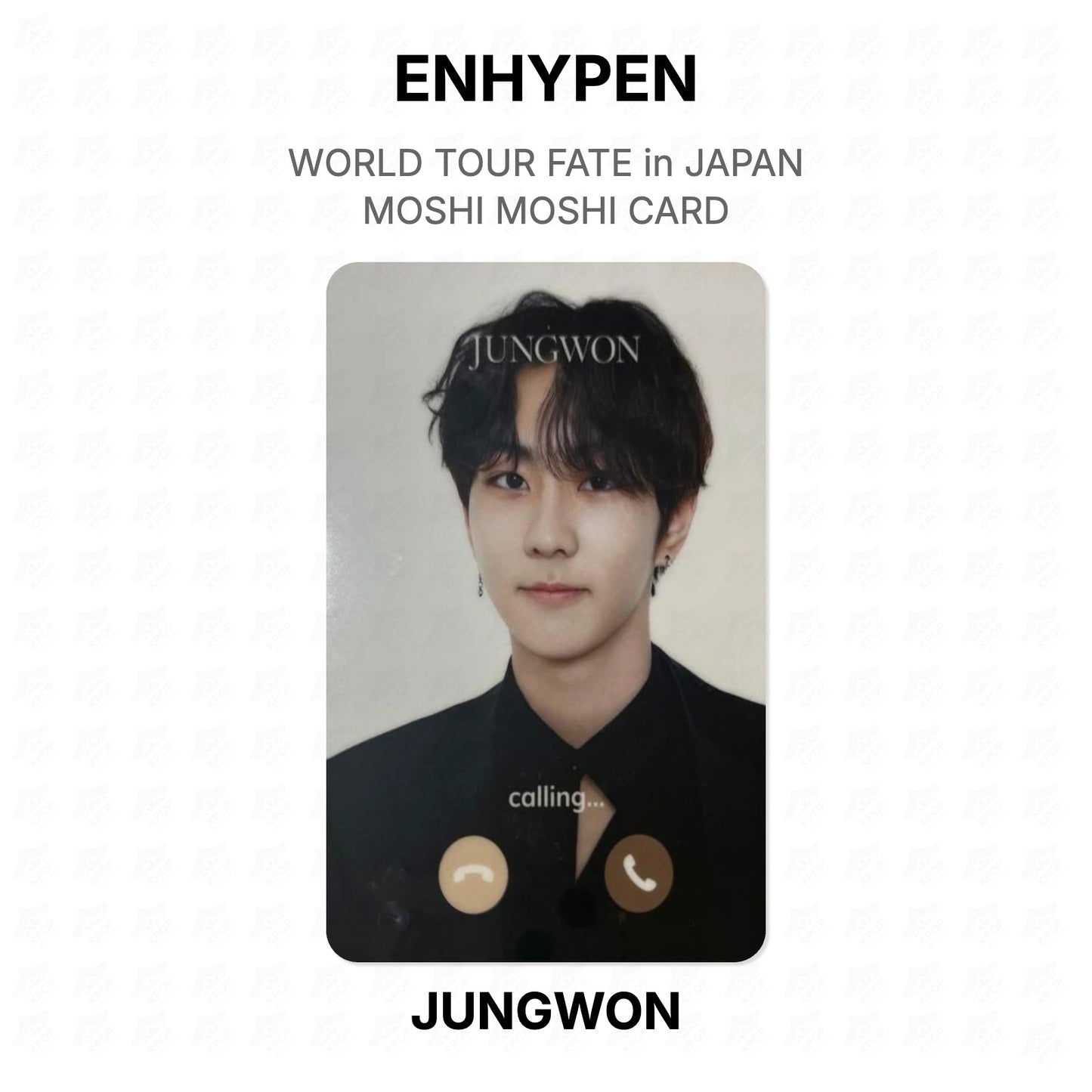 ENHYPEN WORLD TOUR FATE in JAPAN MOSHI MOSHI CARD Official Photocard