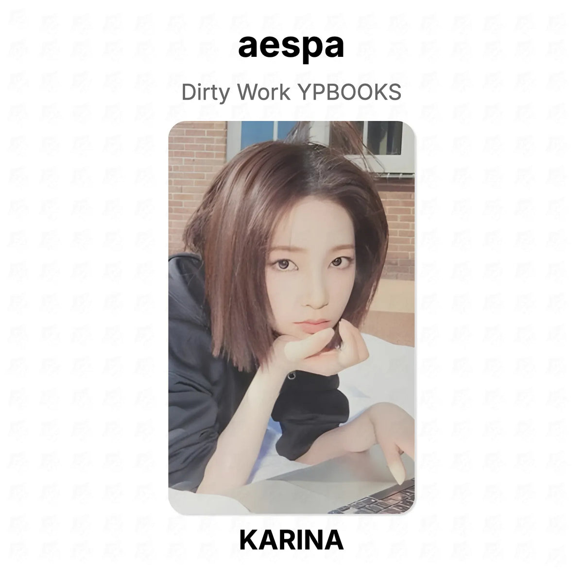 aespa Dirty Work YPBOOKS Official Photocard
