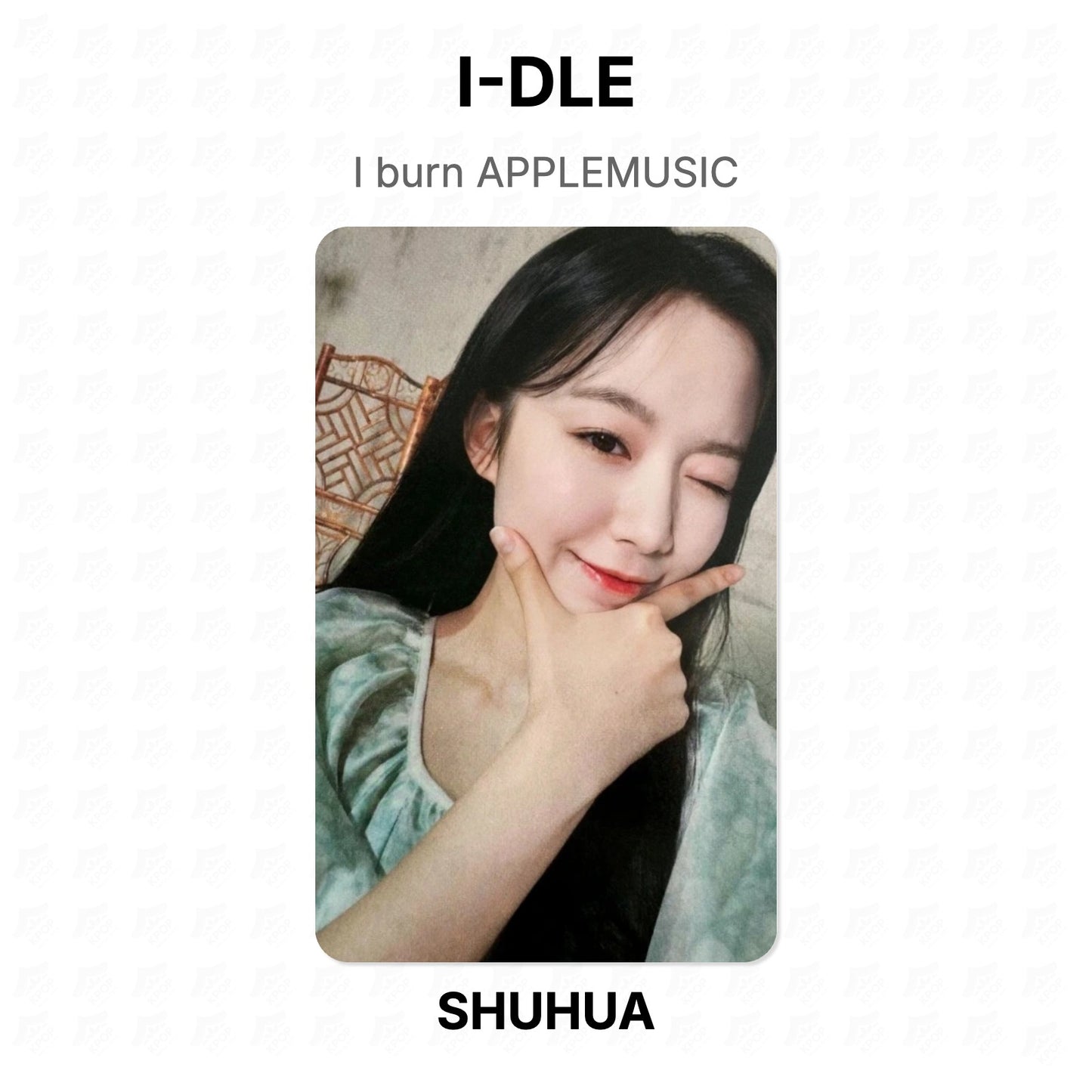 I-DLE I burn APPLEMUSIC Official Photocard
