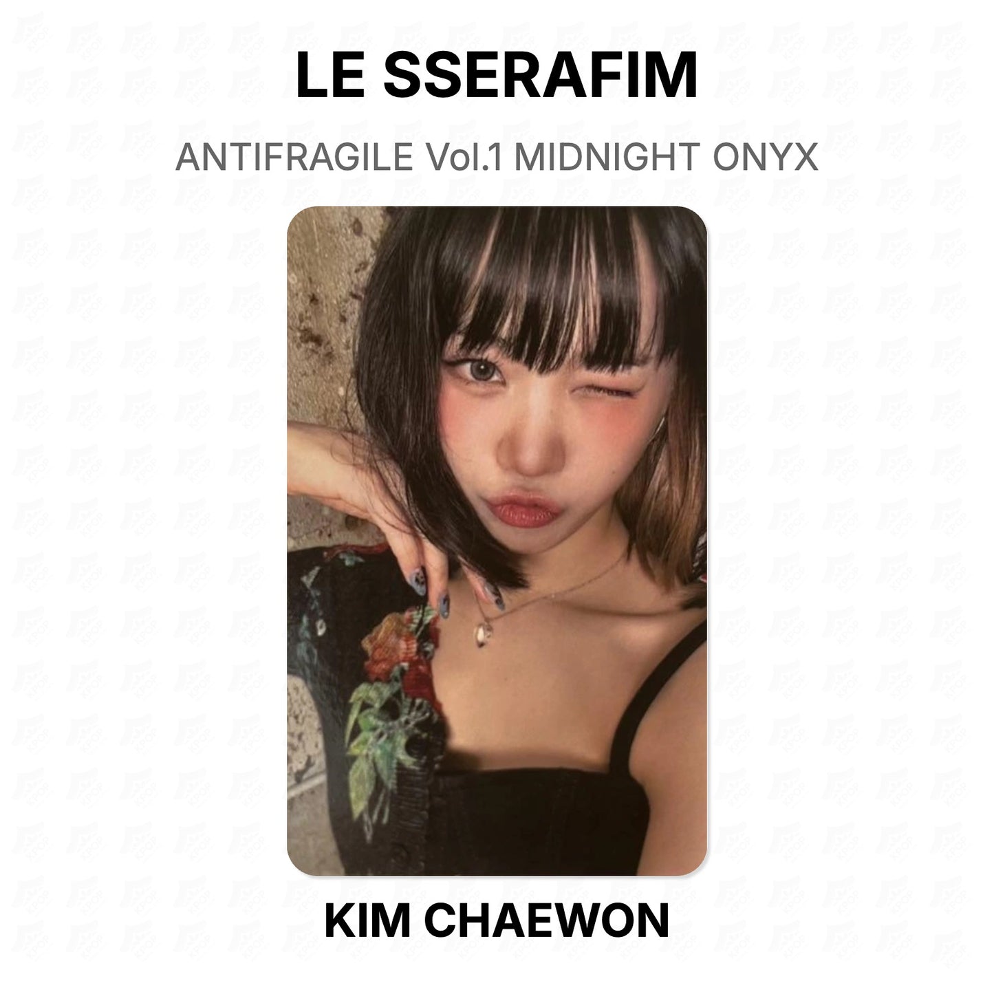 LE SSERAFIM ANTIFRAGILE Vol.1 MIDNIGHT ONYX Official Photocard