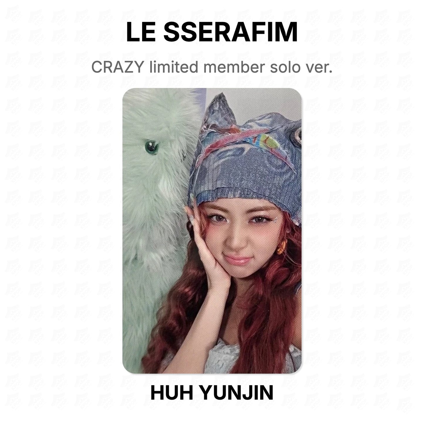 LE SSERAFIM CRAZY limited member solo ver. Official Photocard