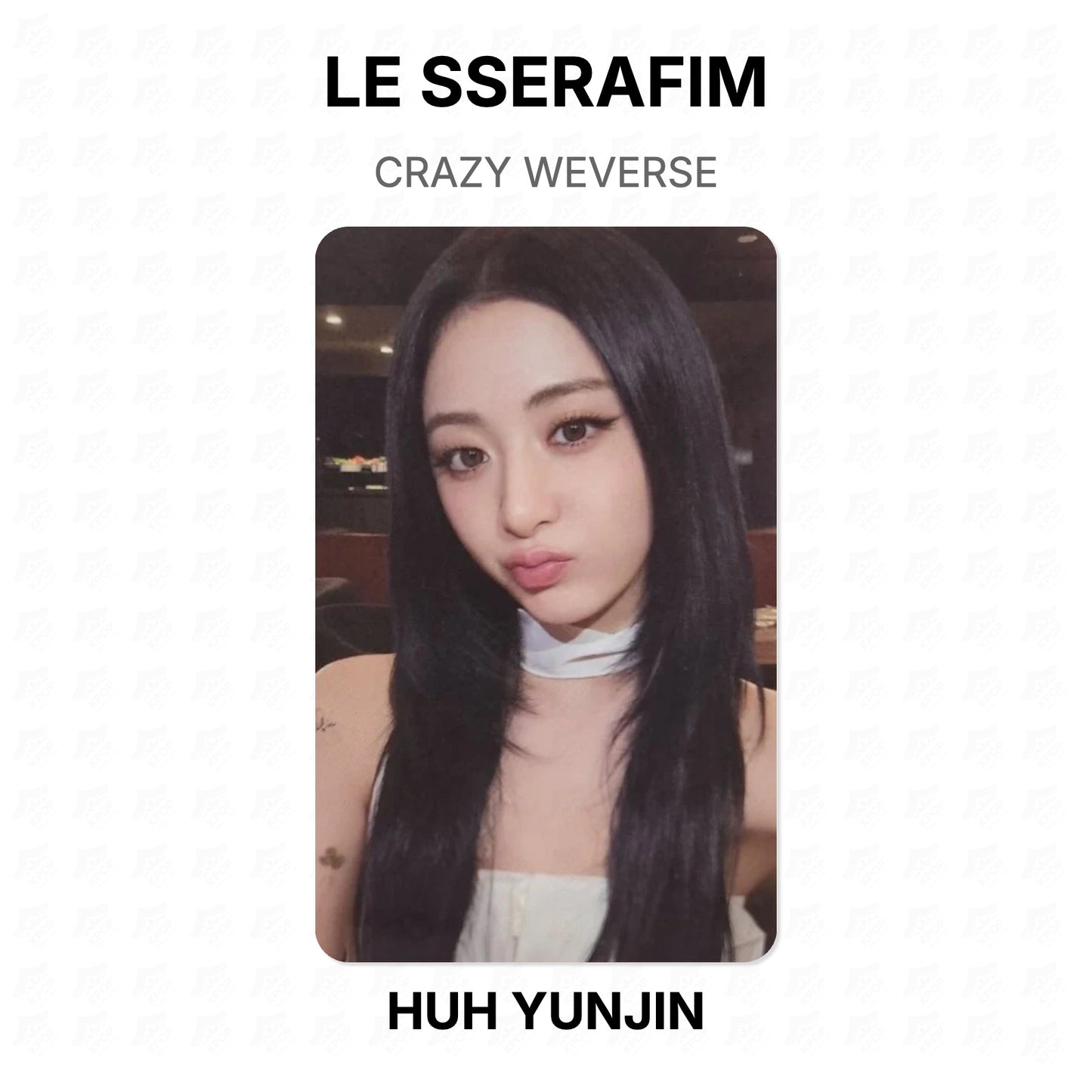 LE SSERAFIM CRAZY WEVERSE Official Photocard