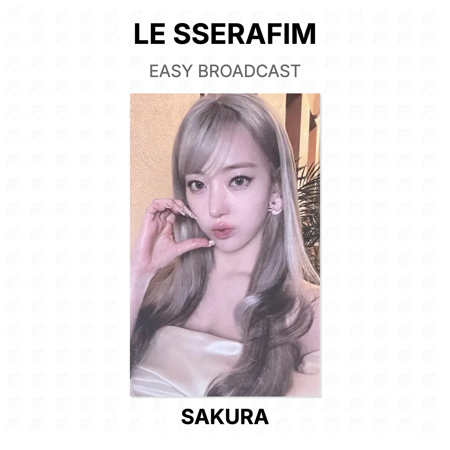 LE SSERAFIM EASY BROADCAST Official Photocard