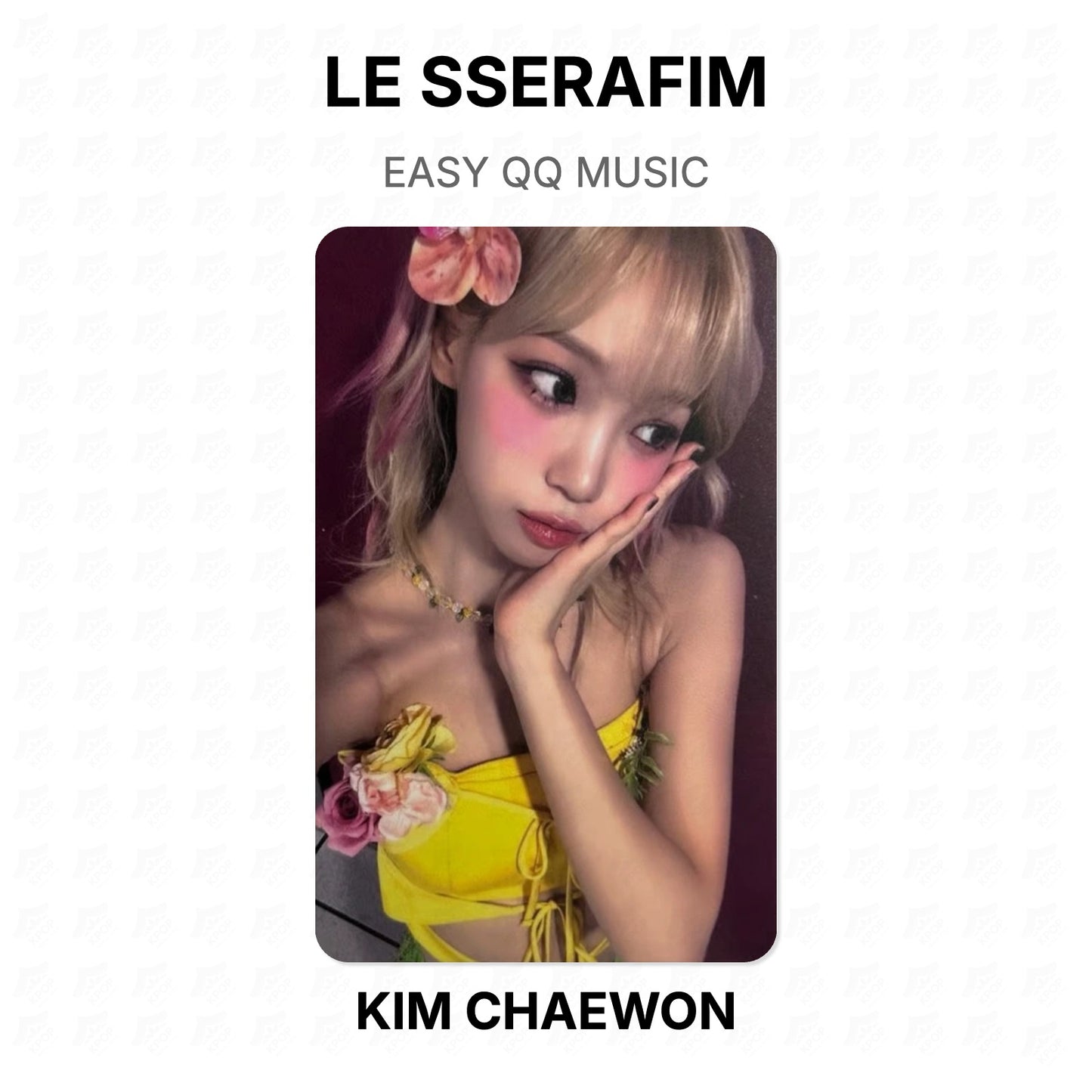 LE SSERAFIM EASY QQ MUSIC Official Photocard