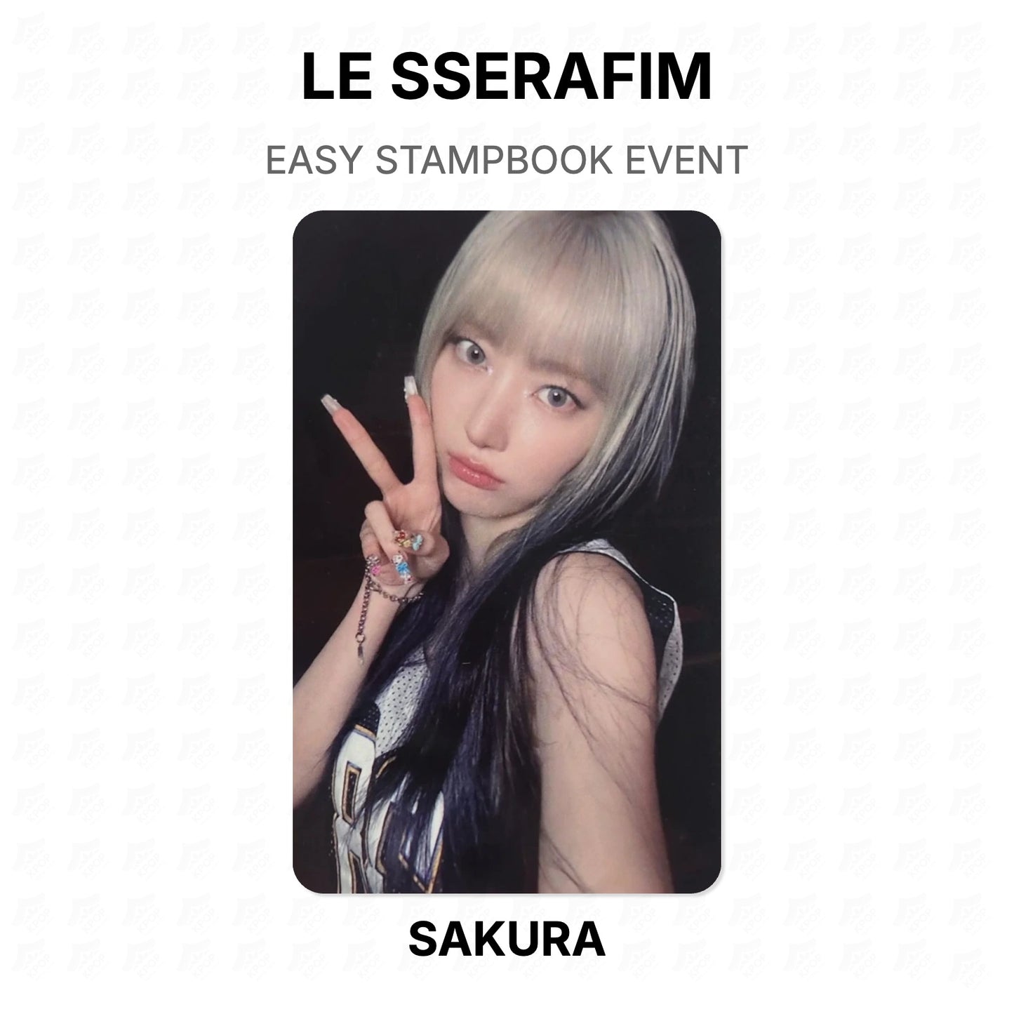 LE SSERAFIM EASY STAMPBOOK EVENT Official Photocard