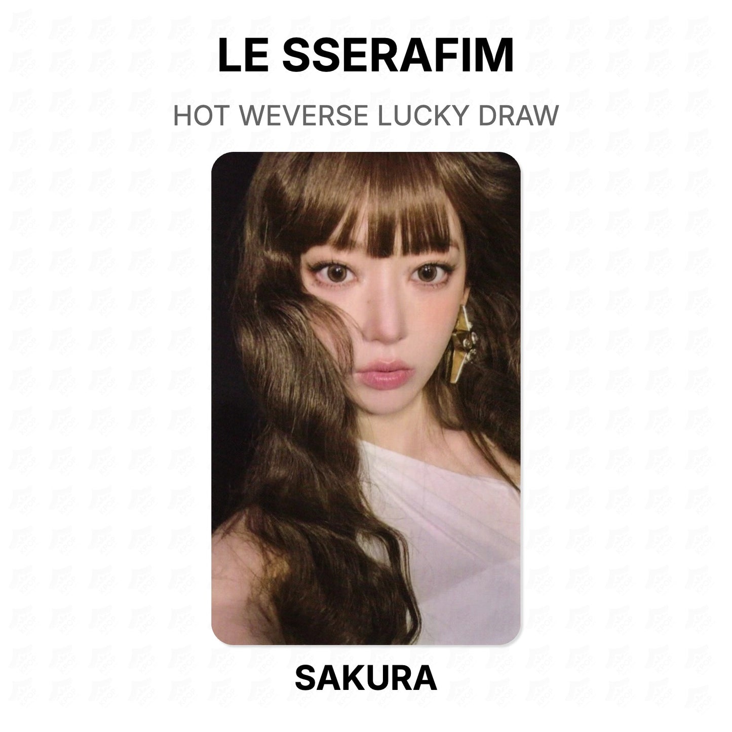 LE SSERAFIM HOT WEVERSE LUCKY DRAW Official Photocard