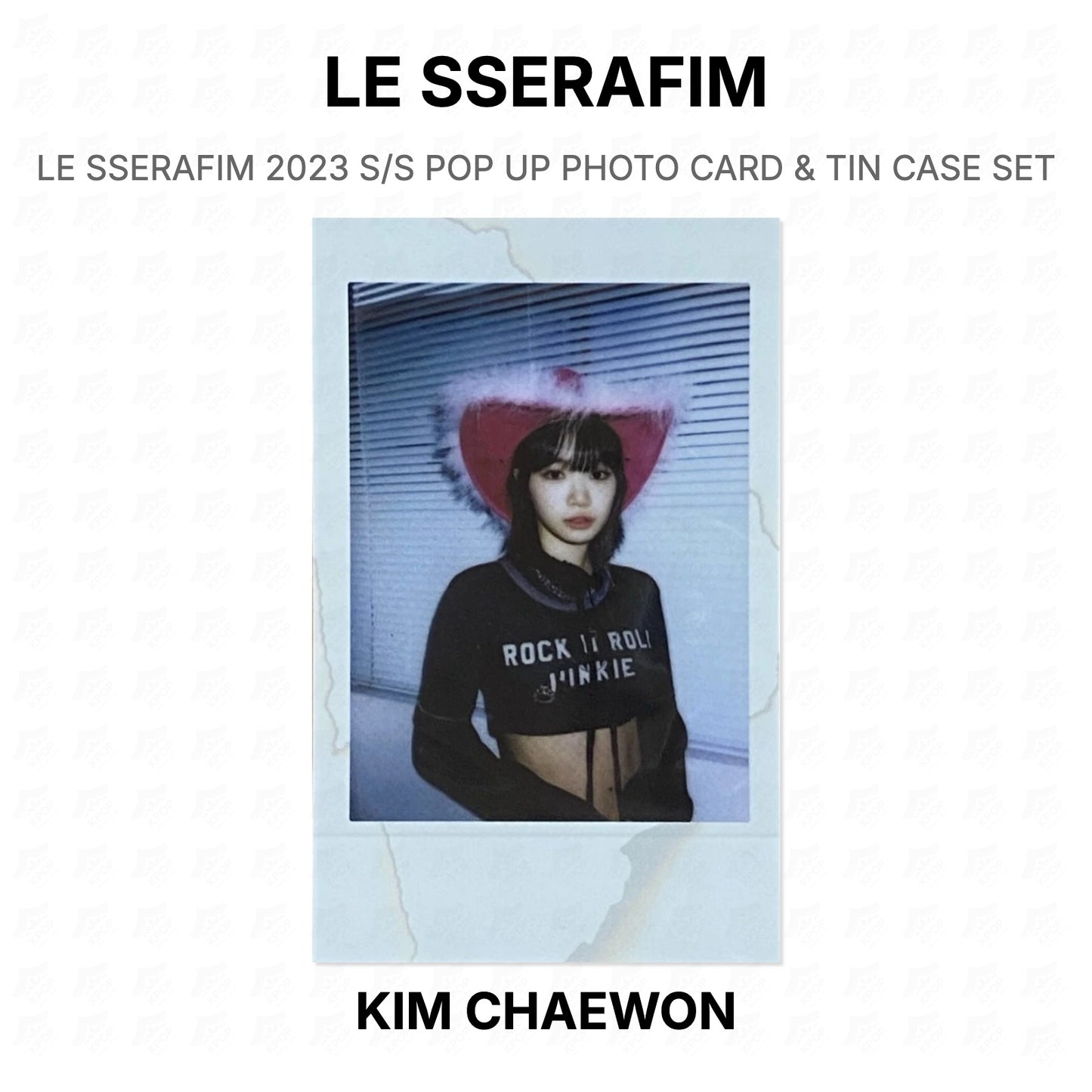 LE SSERAFIM 2023 S/S POP UP PHOTO CARD & TIN CASE SET Official Photocard