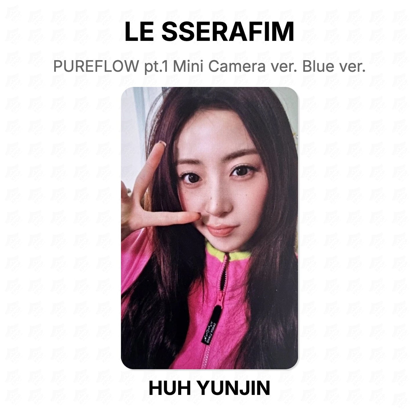 LE SSERAFIM PUREFLOW pt.1 Mini Camera ver. Blue ver. Official Photocard
