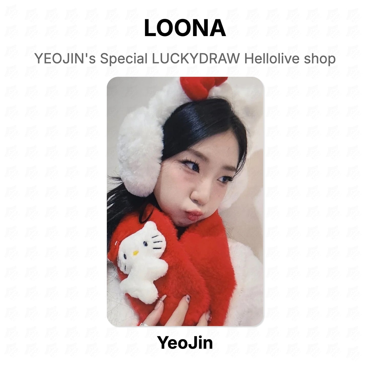 LOONA YEOJIN's Special LUCKYDRAW Hellolive shop Official Photocard