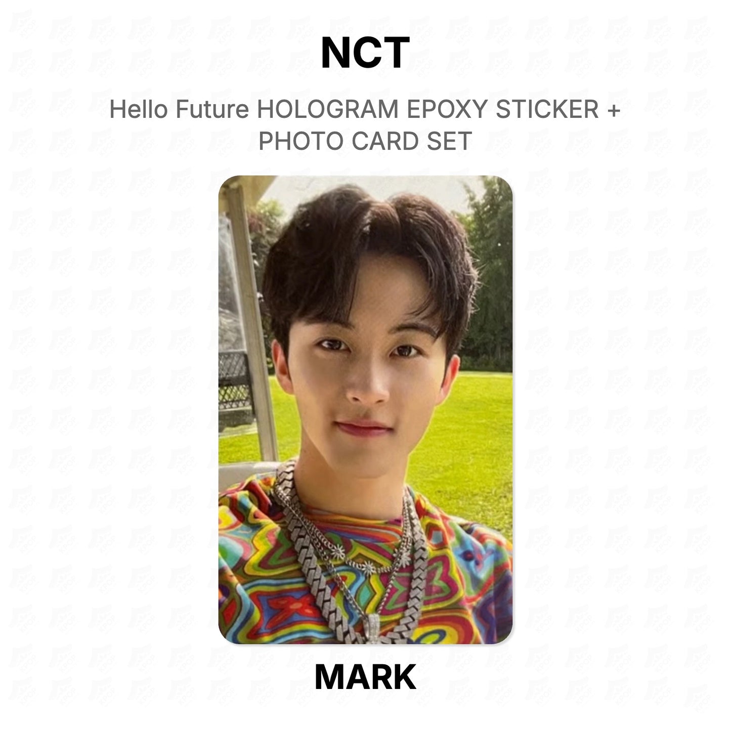 NCT Hello Future HOLOGRAM EPOXY STICKER + PHOTO CARD SET Official Photocard