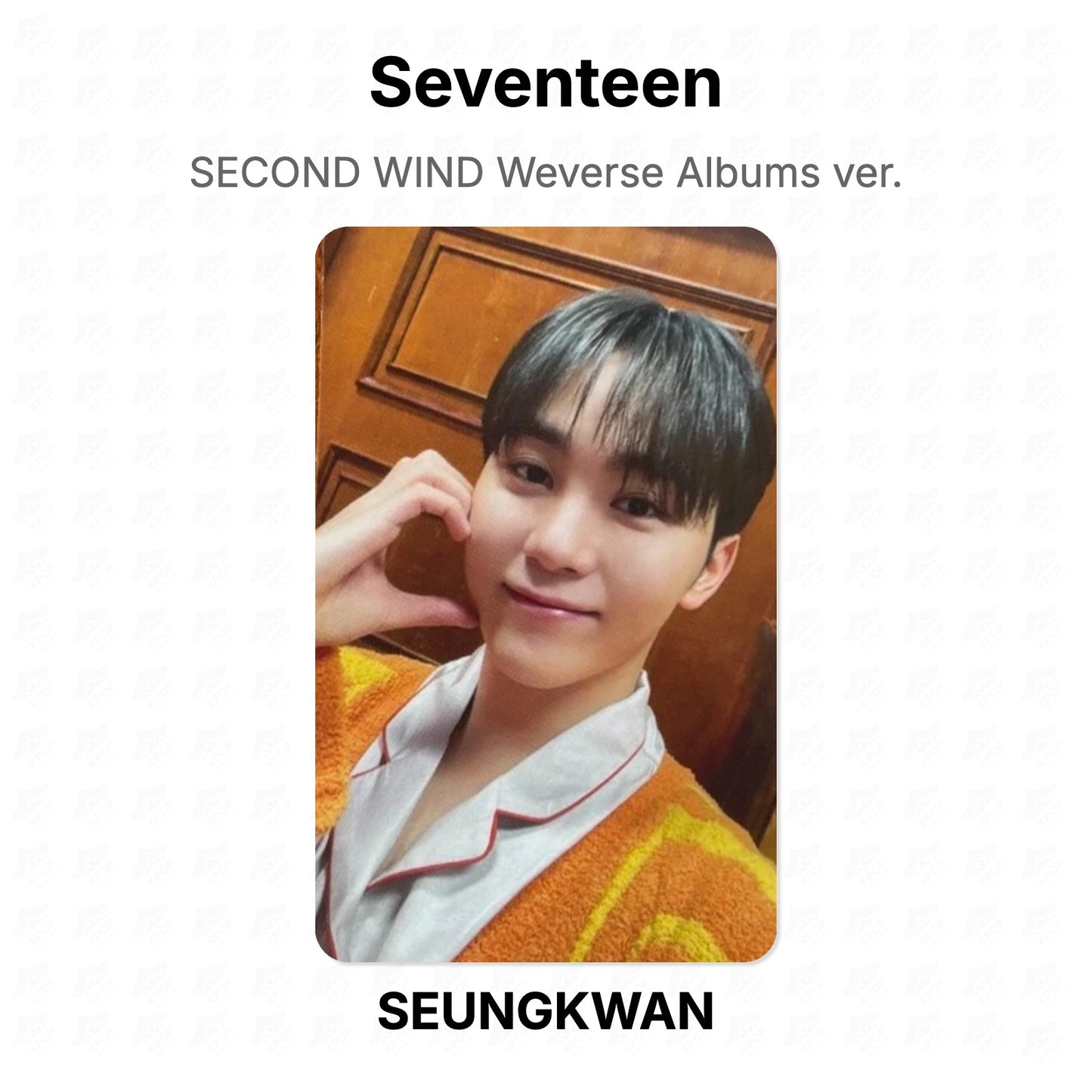 Seventeen SECOND WIND Weverse Albums ver. oficjalna Photocard