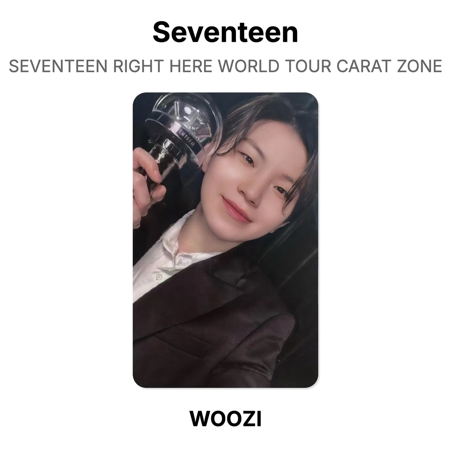 Seventeen SEVENTEEN RIGHT HERE WORLD TOUR CARAT ZONE Official Photocard