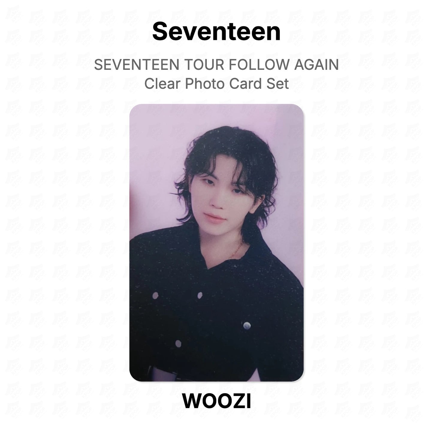 Seventeen TOUR FOLLOW AGAIN Clear Photo Card Set Official Photocard